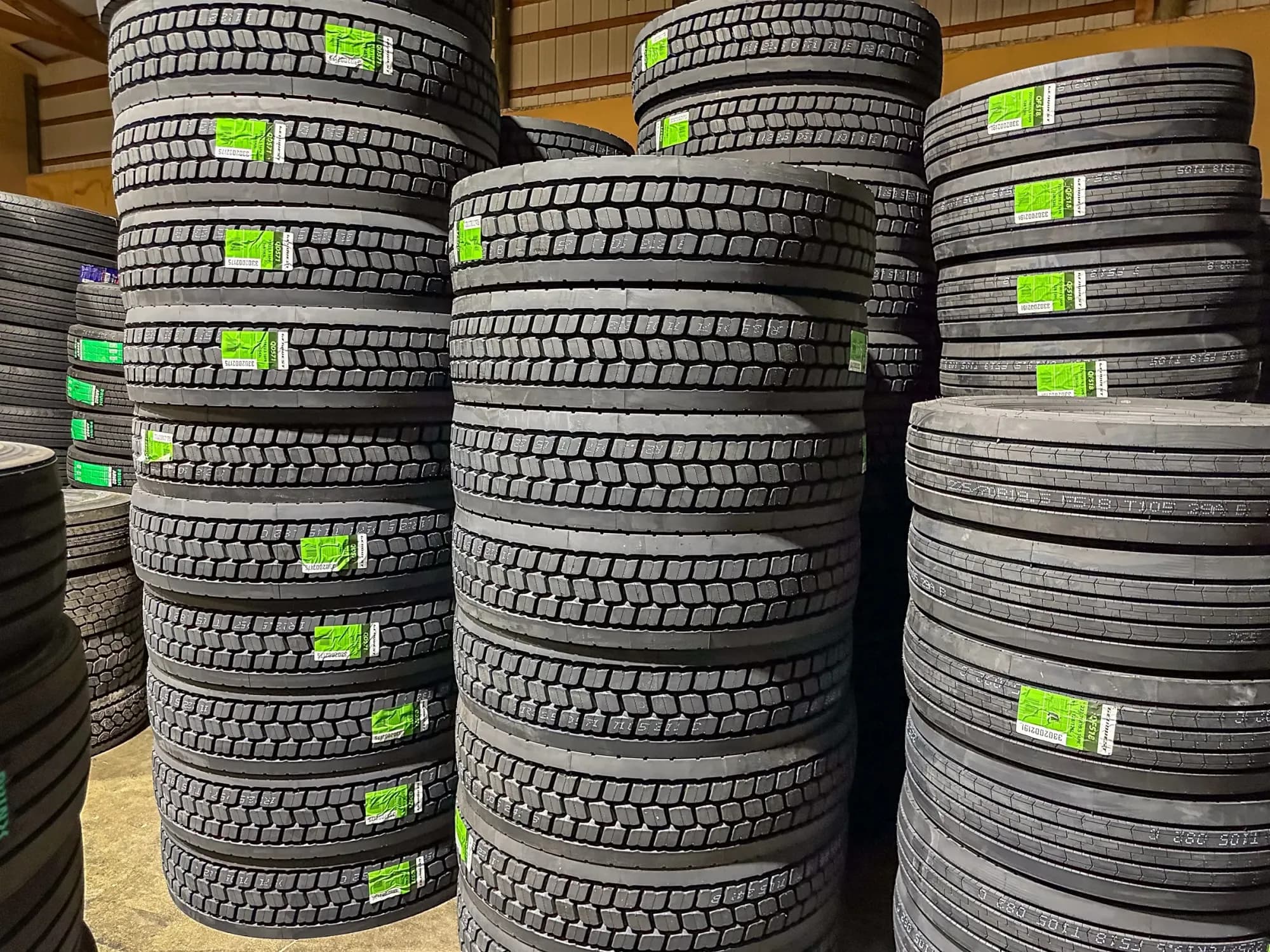 Tire inventory at Tiremaxx Service Centers, St. Joseph, MN